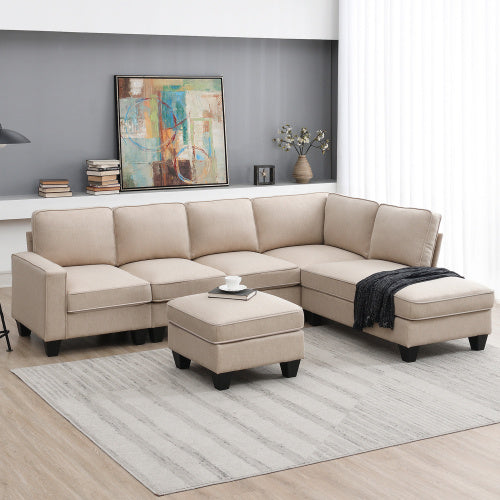 Dilly 104" Modern L-shaped Sectional Sofa