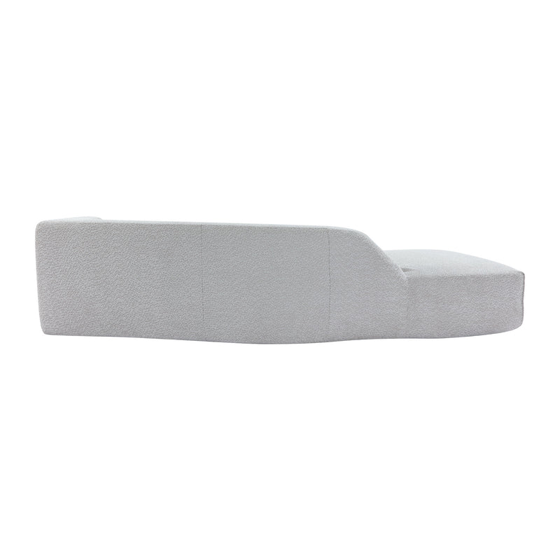 109.4" Curved Chaise Lounge Modern Indoor Sofa Couch for Living Room, Grey