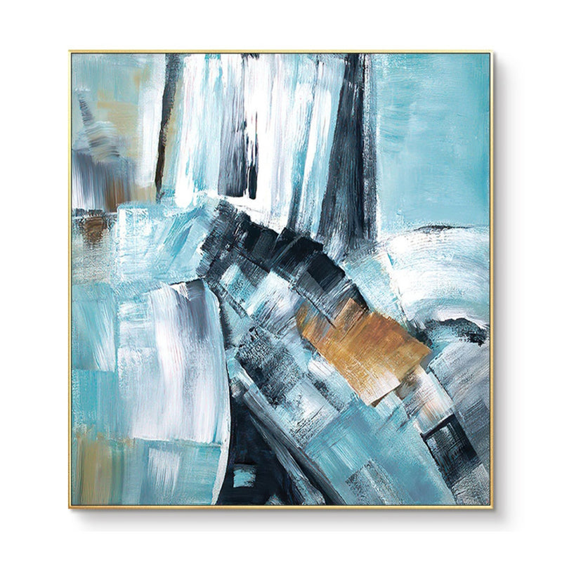 Blue Mist - Wrapped Canvas Painting