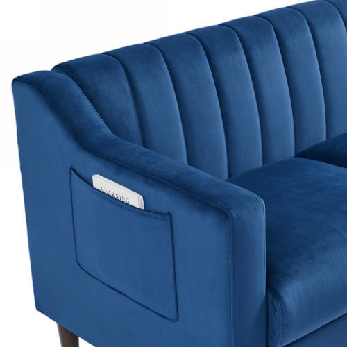 Velvet Modern Tufted Accent Chair
