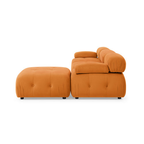 Mauve 93" Modular L - shaped Sectional Sofa