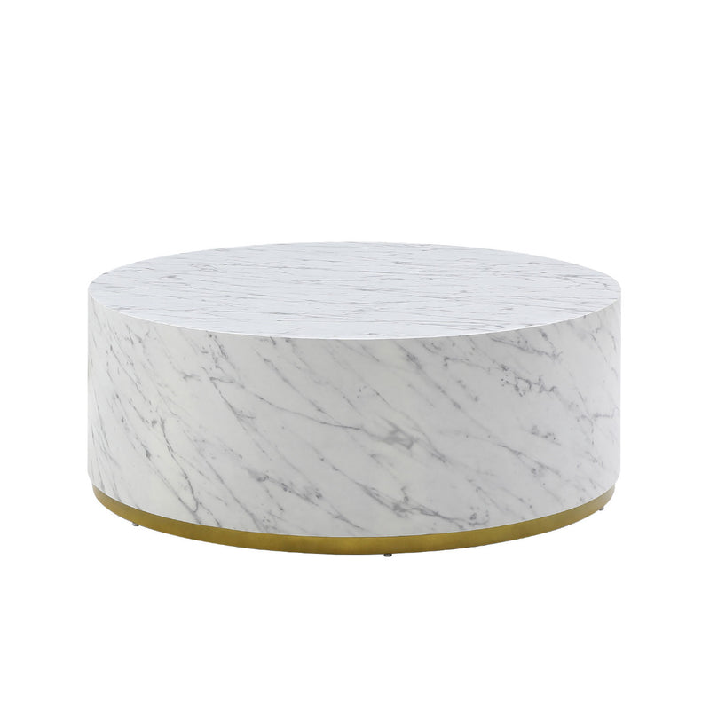 Amber Faux Marble Coffee Tables