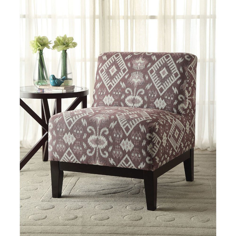 Hinte Pattern Fabric Accent Chair