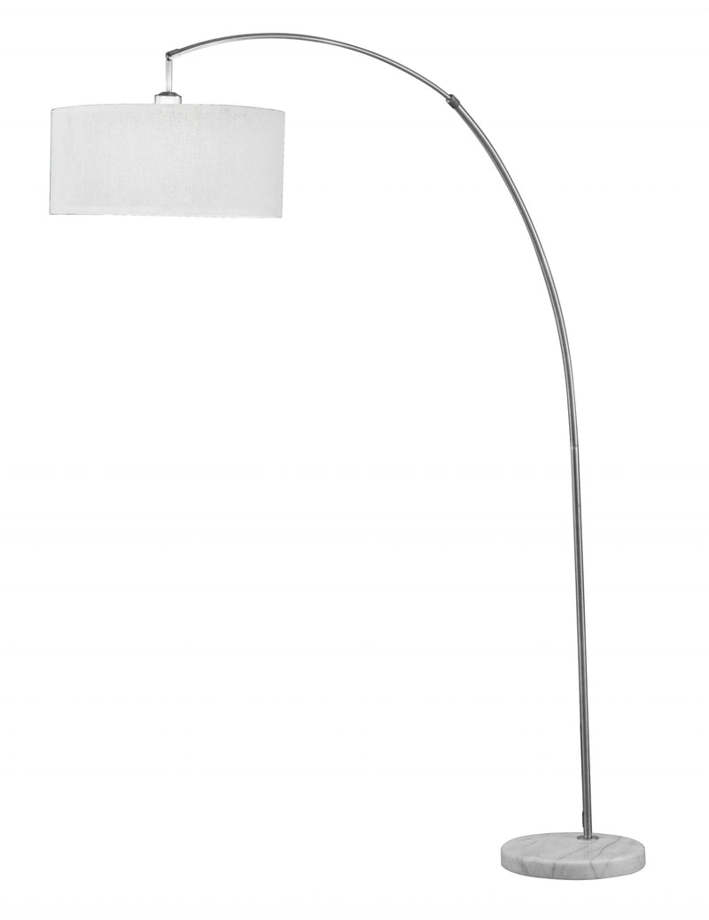 Minny Marble Base Arching Floor Lamp