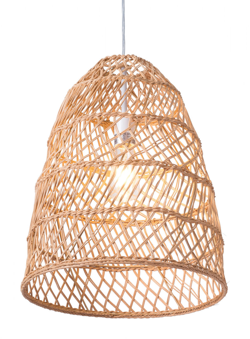 Natural Bell Basket Ceiling Lamp