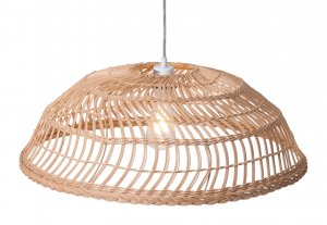 Zulu Wide Basket Ceiling Lamp Natural