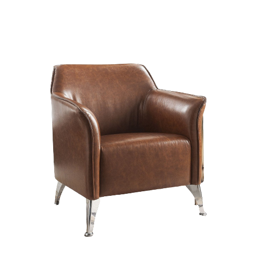 Teague Faux Leather Accent Chair