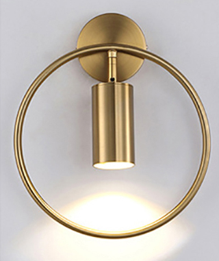 Nordic Minimalist Ring Wall Lamp Post-Modern Bedroom Bedside Creative Staircase Aisle Porch Corridor Wall Spotlight
