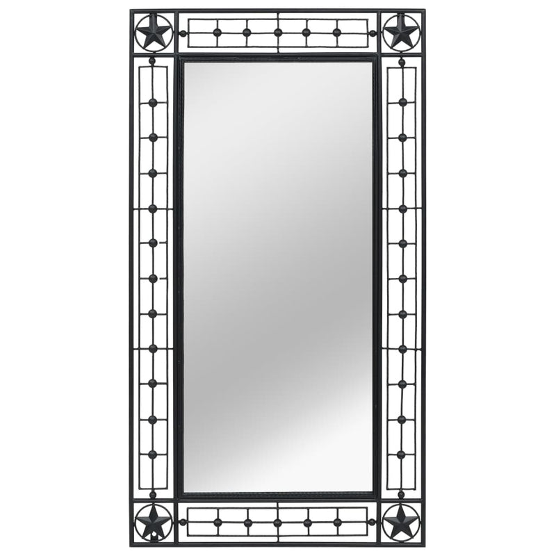 Wall Mirror Rectangular 23.6"x43.3" Black
