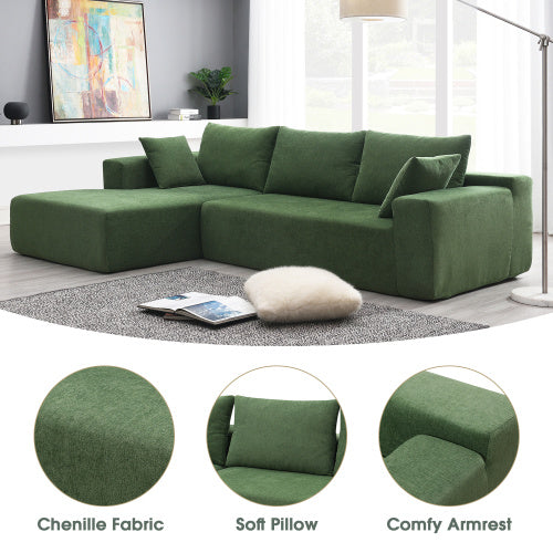 Laura 109" Modular L-Shaped Sectional Sofa
