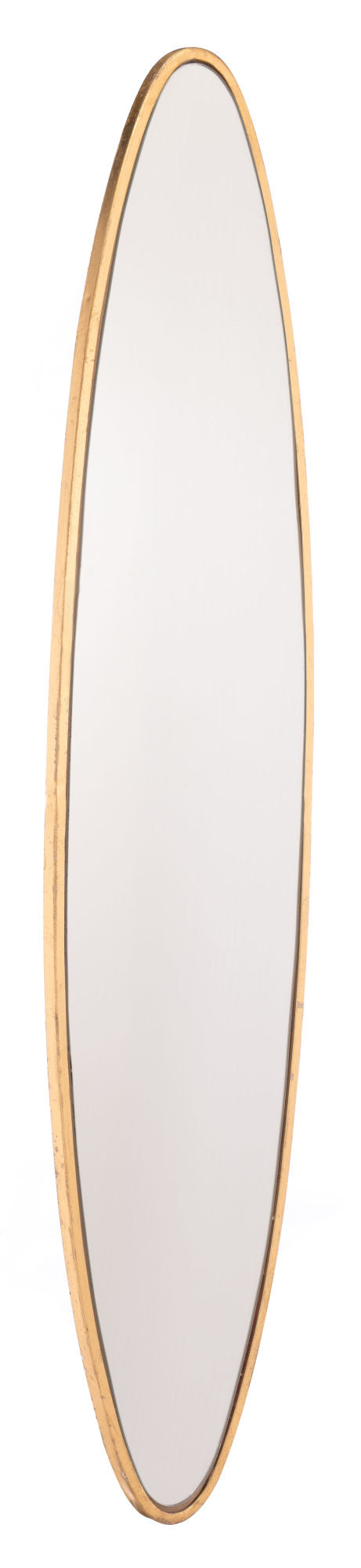 Oval Gold Mirror Lg