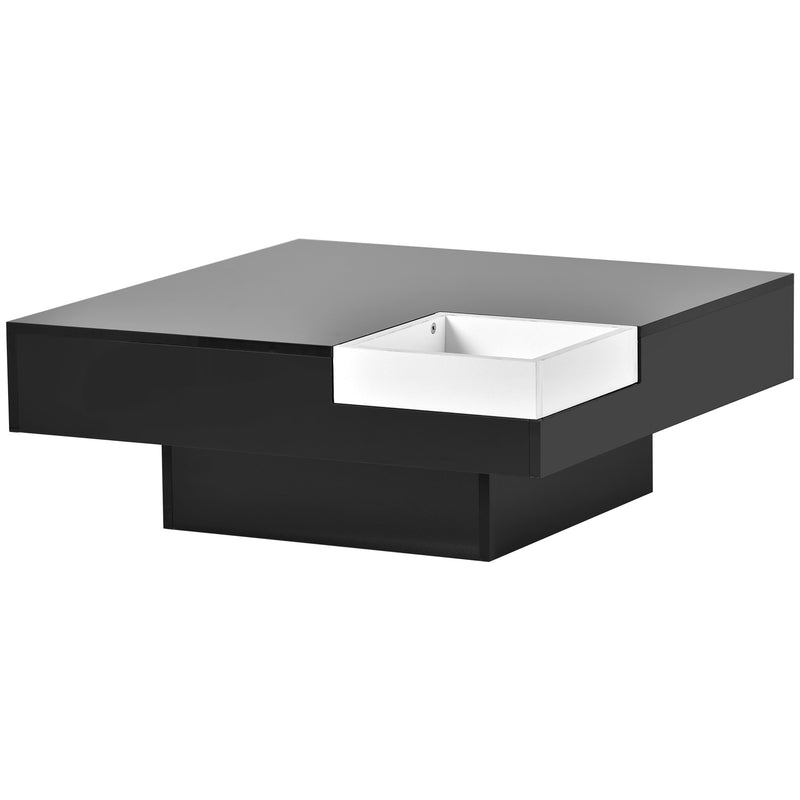 Lauren Square Coffee Table with LED Light