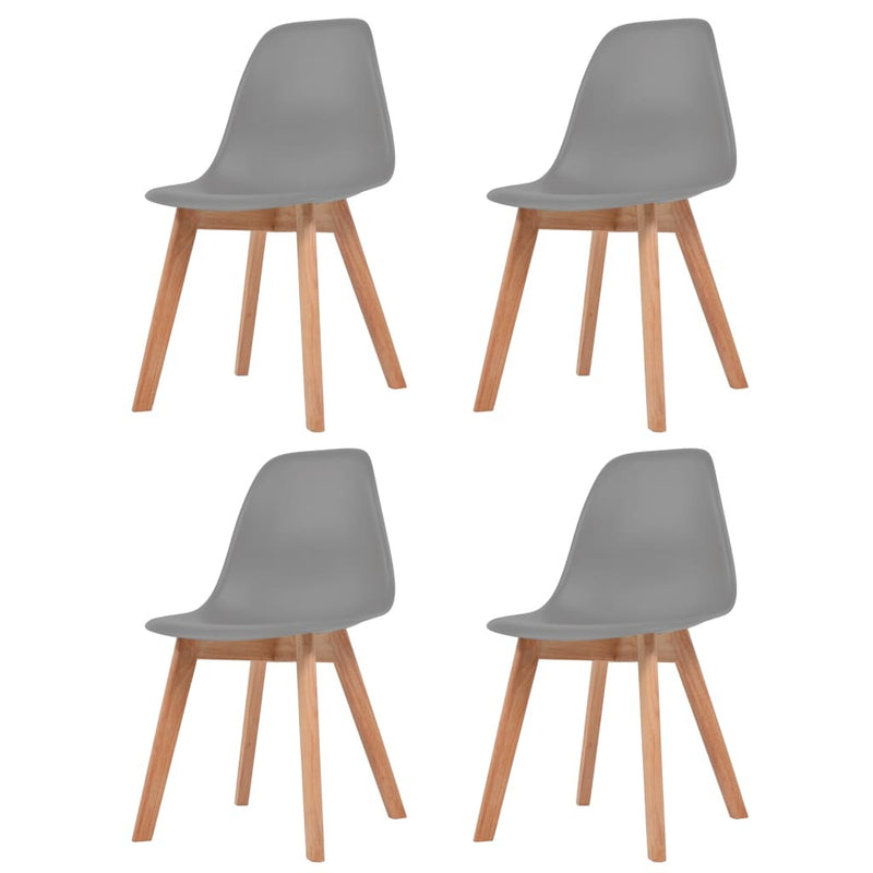 Pearl Plastic Dining Chairs (Set of 4)