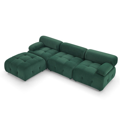 Mauve 93" Modular L - shaped Sectional Sofa