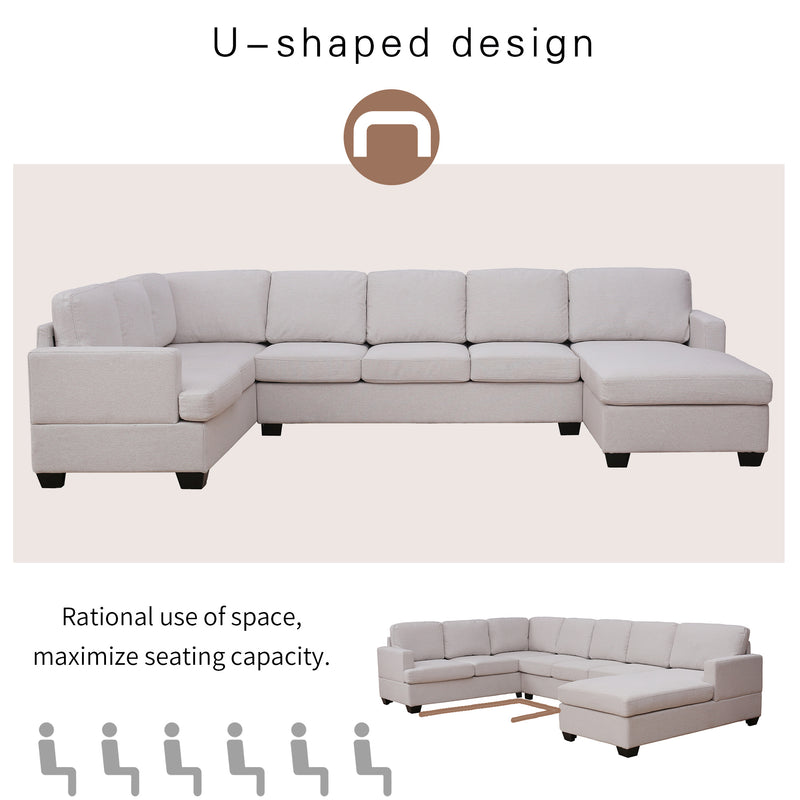 Dexter 125" U-Shape Sectional Sofa