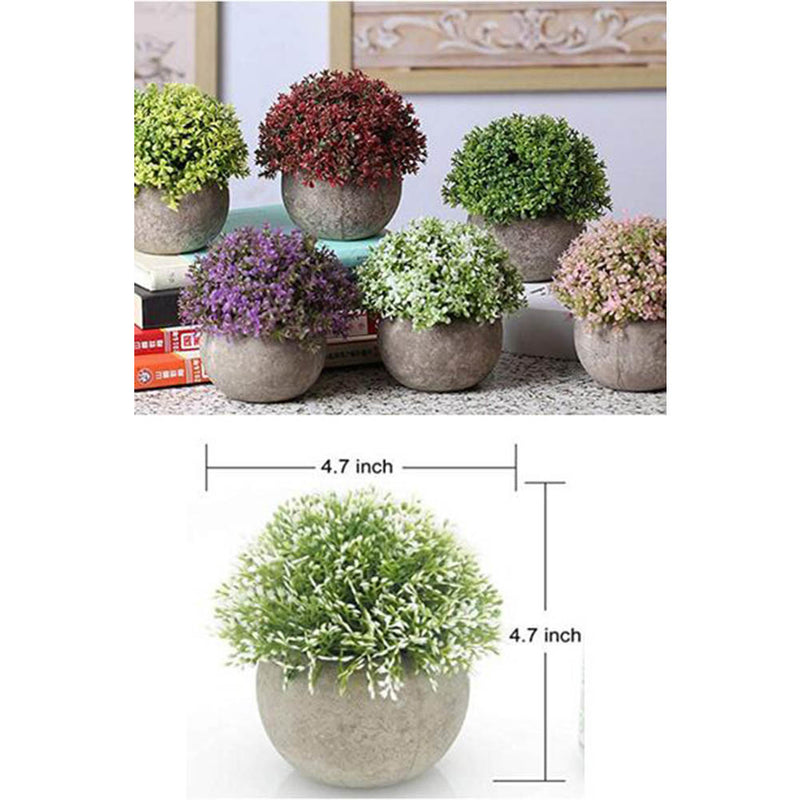 Mini Artificial Plants with Pot Artificial Topiaries for Home Decor, A02