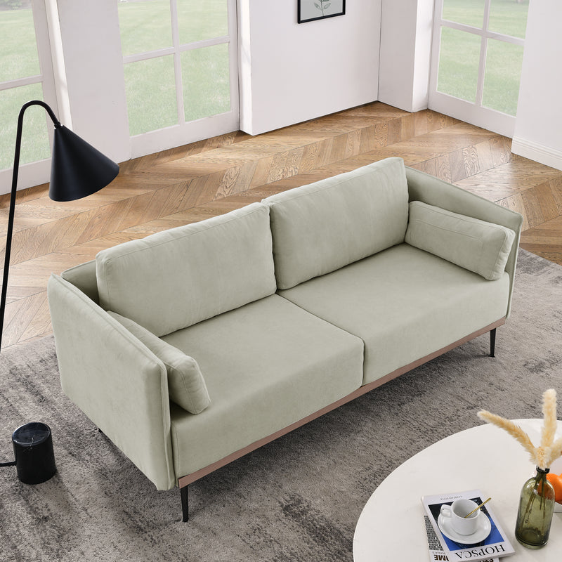 Sage 73" Modern Linen Sofa