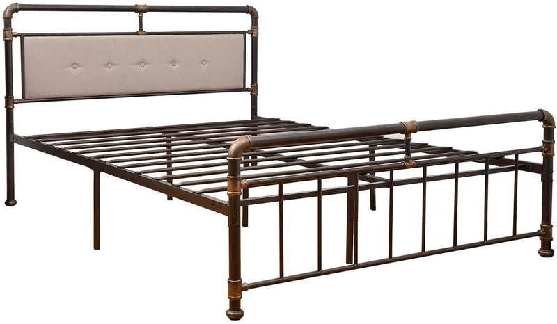 Vintage Metal Bed Frame Platform Queen Bed