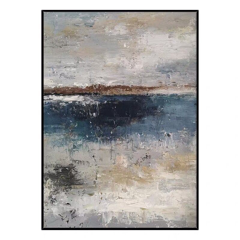 Blue Bay - Wrapped Canvas Painting