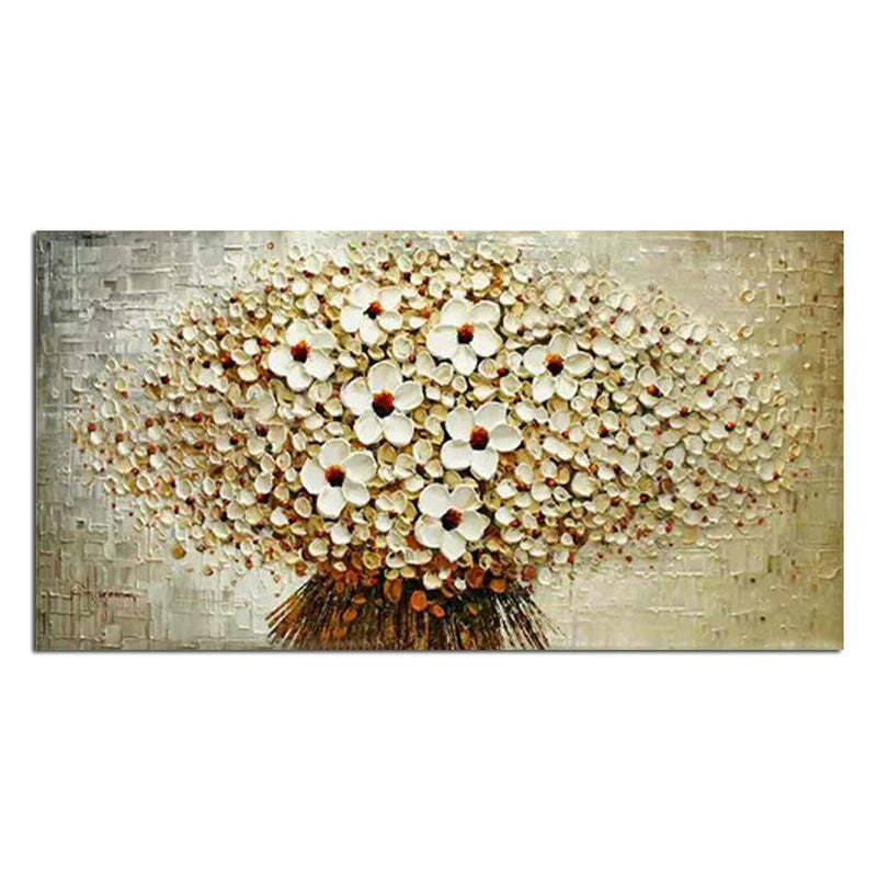 Bouquet Flowers - Wrapped Canvas Painting
