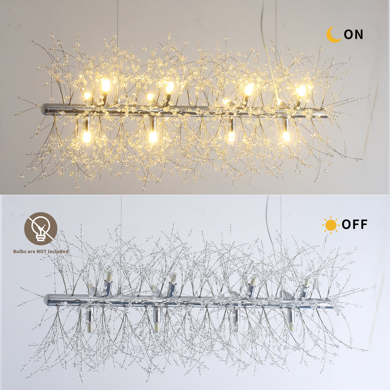 Modern Multi-Particle crystal chandelier