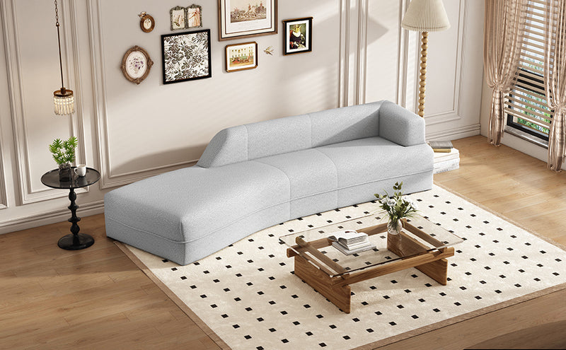 Florence 109.4" Curved Chaise Lounge Modern Indoor Sofa