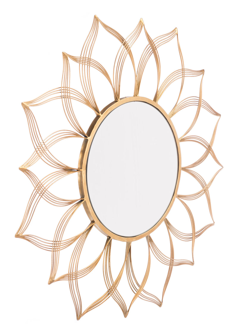 Flower Gold Mirror