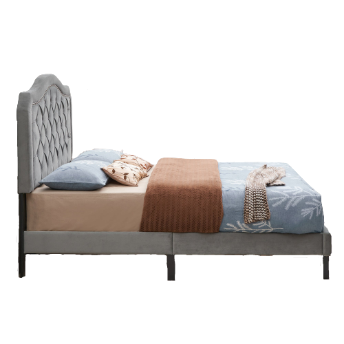 Sussex Tufted with Curve Upholstered Queen Bed