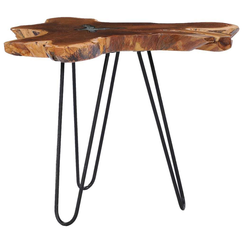 Livia Solid Teak Wood and Poly-resin Coffee Table
