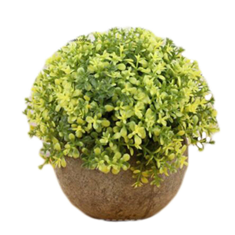 Mini Artificial Plants with Pot Artificial Topiaries for Home Decor, A02