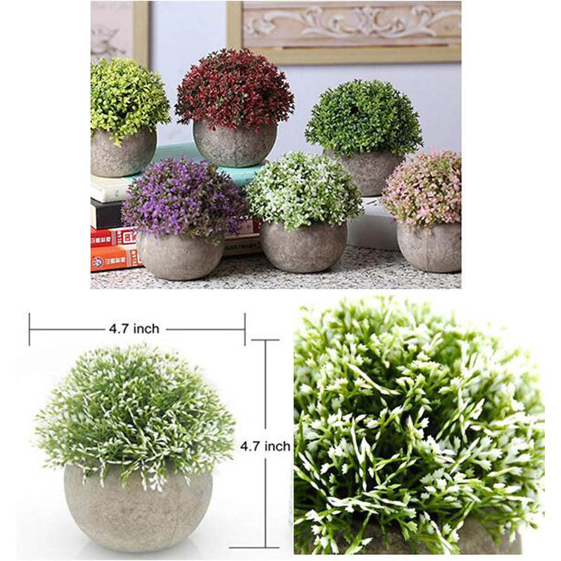 Mini Artificial Plants with Pot Artificial Topiaries for Home Decor, A09