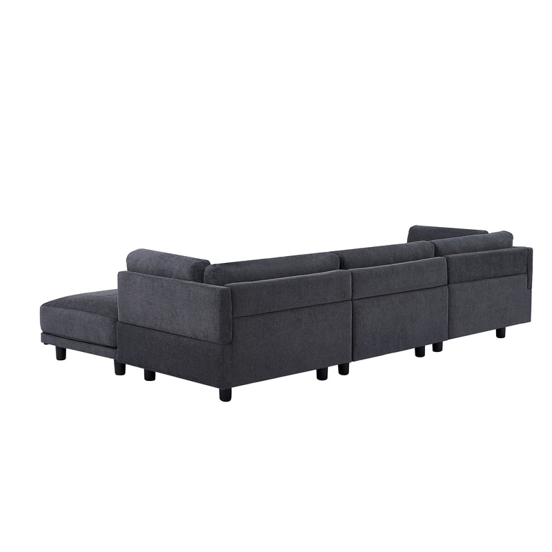 Zoey 102" L Shaped Convertible Sectional Sofa