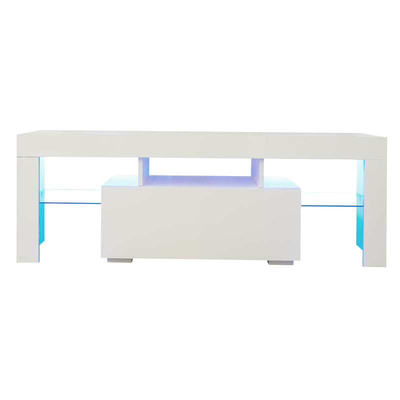 Obolo TV Stand, 55" TV Stand with Light