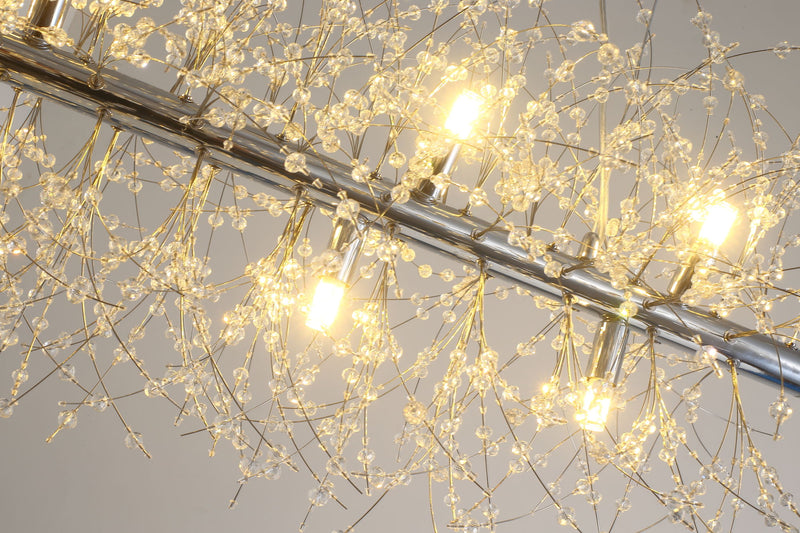 Modern Multi-Particle crystal chandelier
