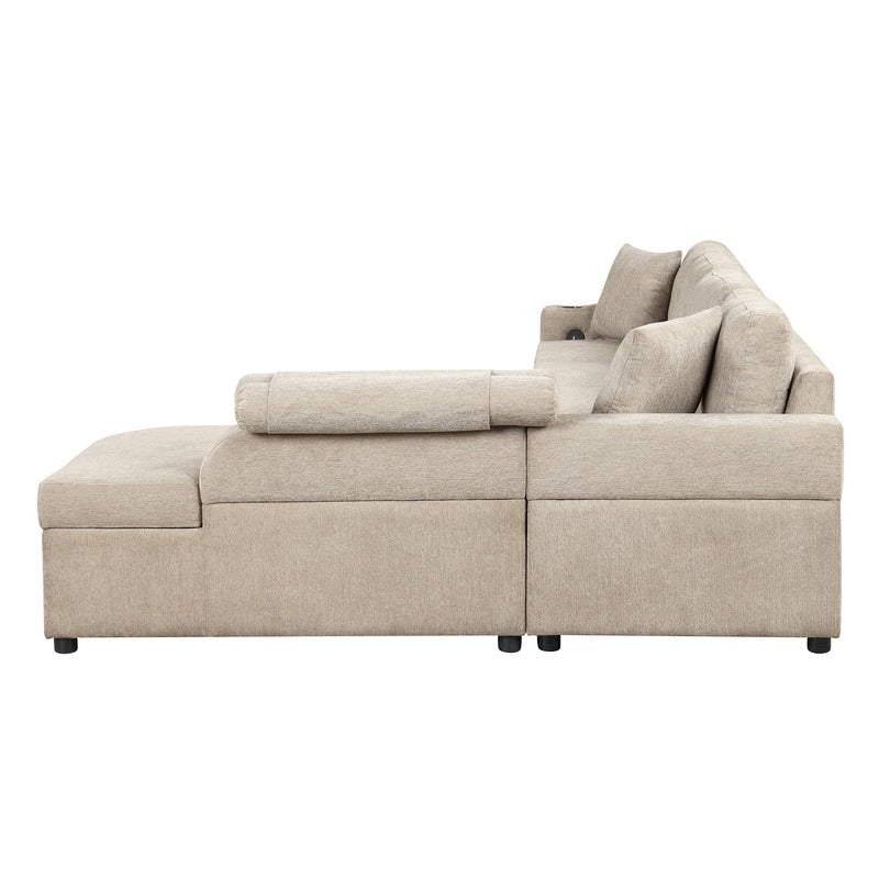 Sara 109" L-shaped Sectional Sofa