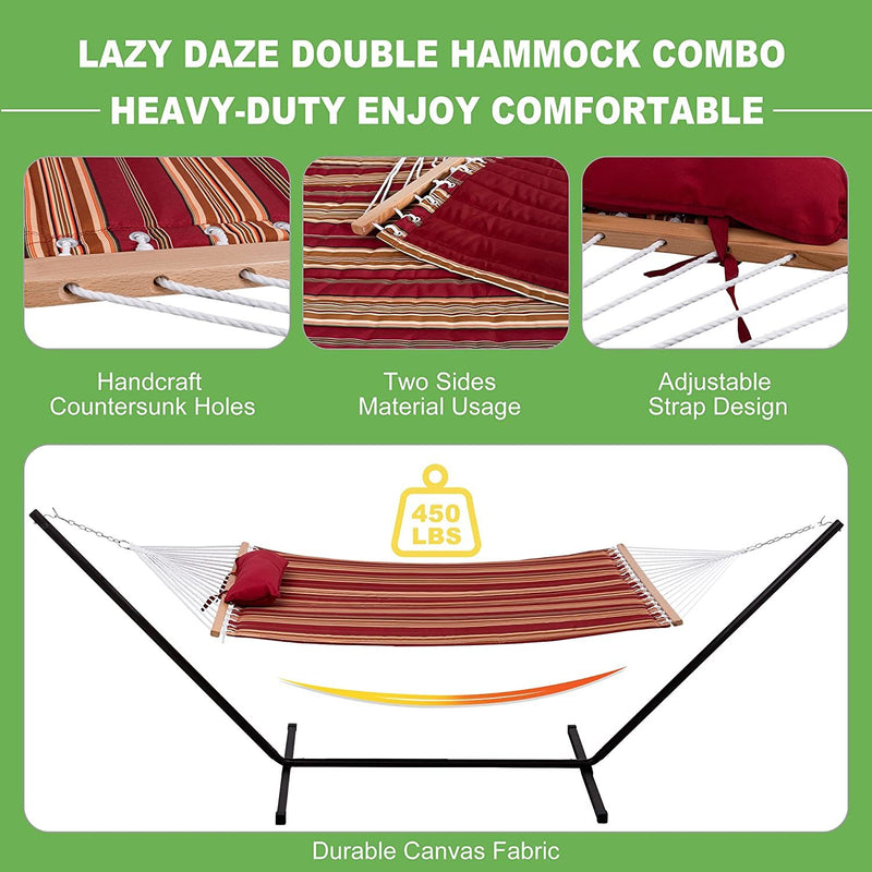Myra Double Classic Hammock with Stand