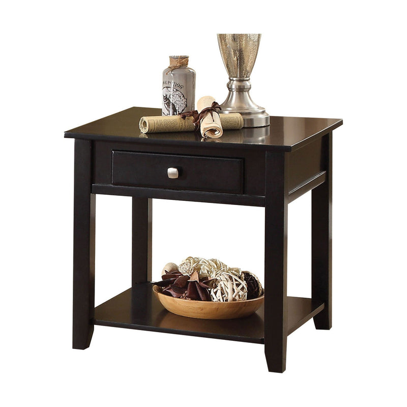 Malachi End Table in Black