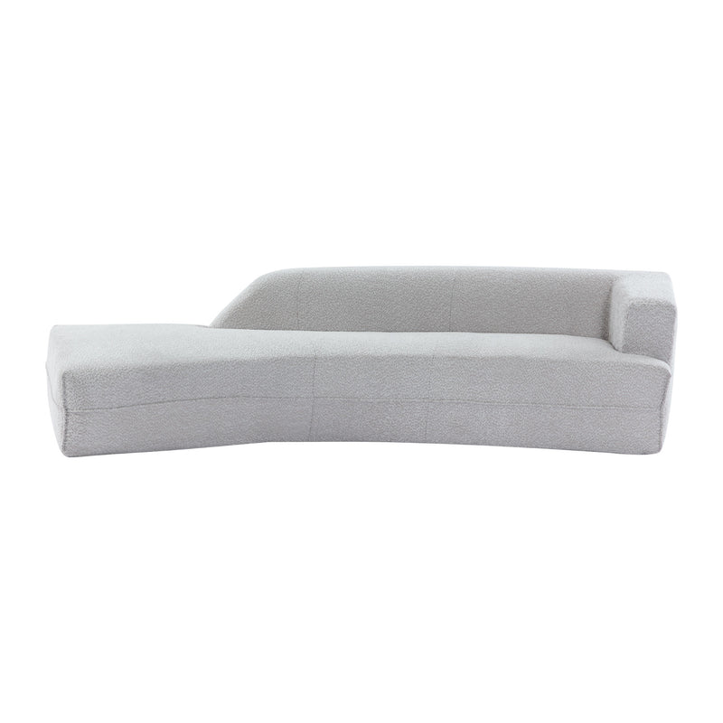109.4" Curved Chaise Lounge Modern Indoor Sofa Couch for Living Room, Grey