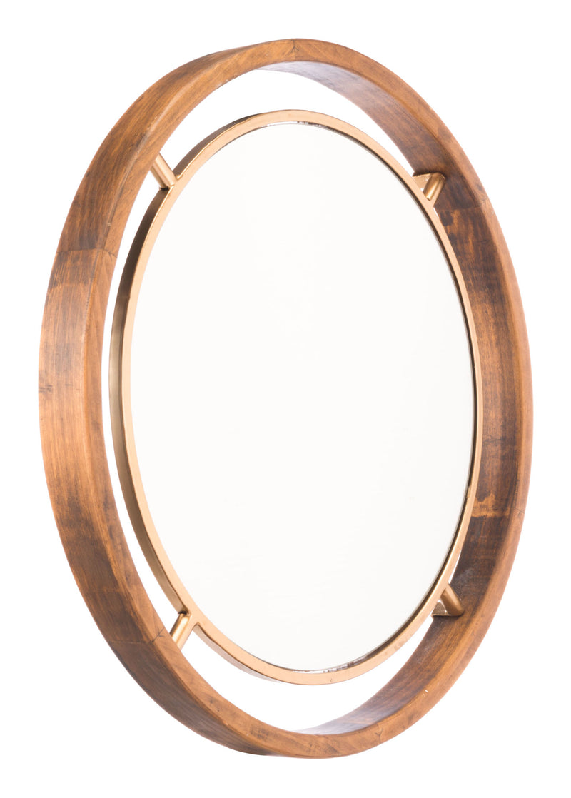 Round Gold Mirror