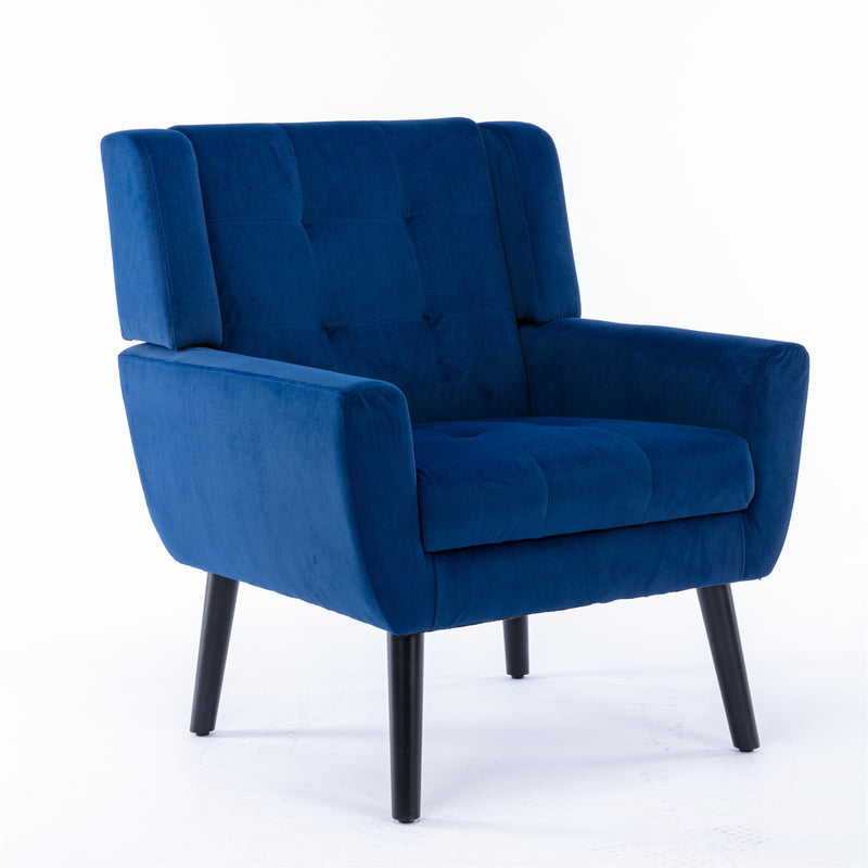 Modern Velvet Ergonomics Accent Chair