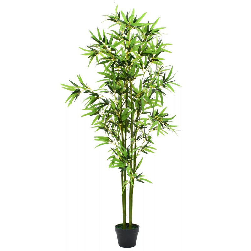 Artificial Bamboo Plant with Pot 68.9" Green