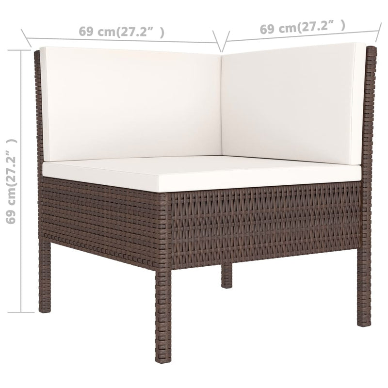 Nova 4-person Wicker/Rattan Seating Group with Cushions