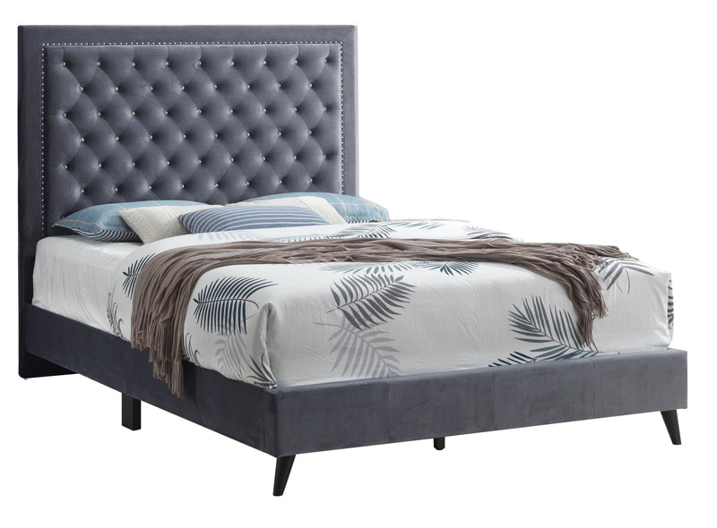 Glory Furniture Alba G0608-KB-UP KING BED , GRAY