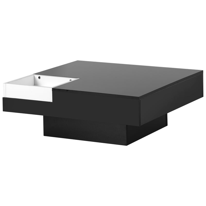 Lauren Square Coffee Table with LED Light