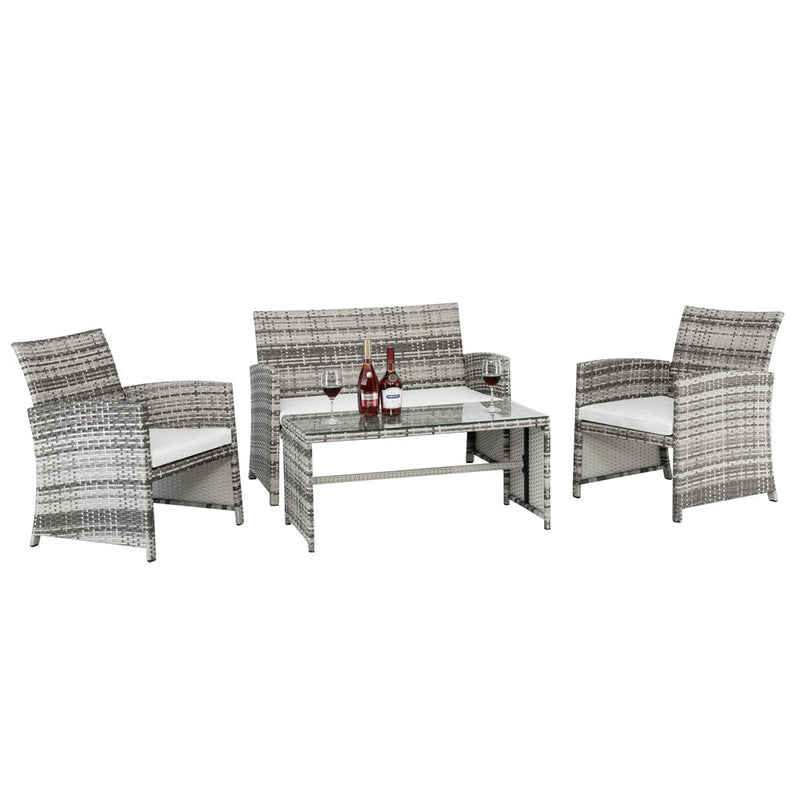 Astra 4-Person Wicker/Rattan Seating Group Set