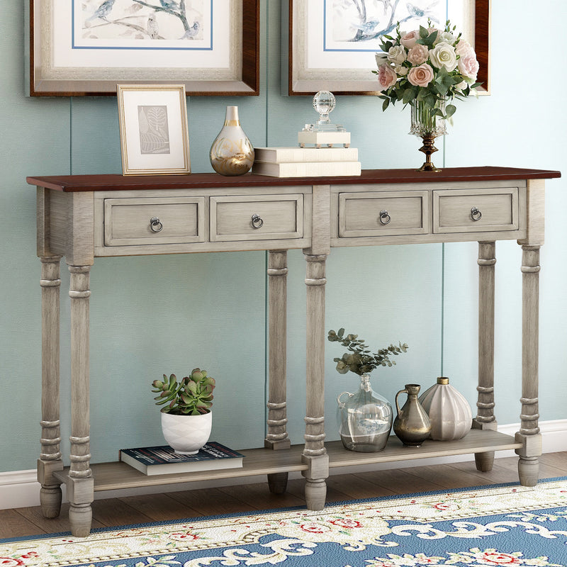 Riley 58" Solid Wood Console Table