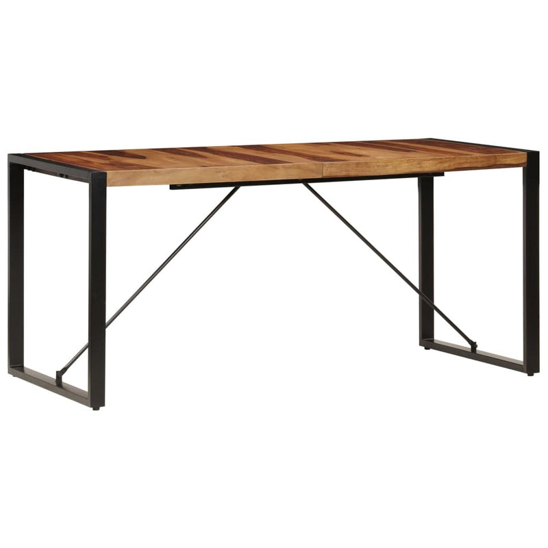 Dining Table 63"x31.5"x29.5" Solid Sheesham Wood