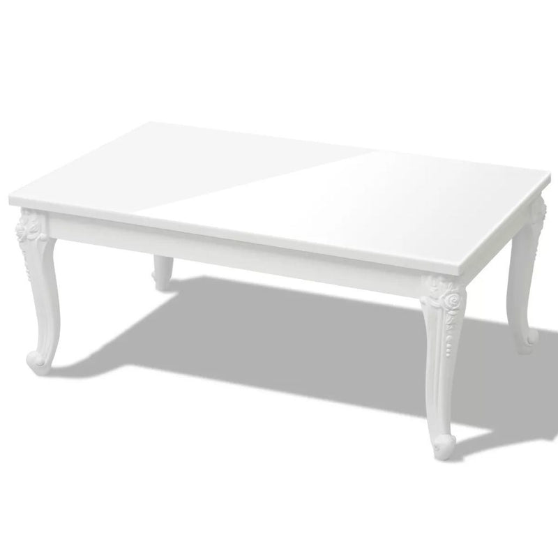 Laurel High Gloss White Coffee Table